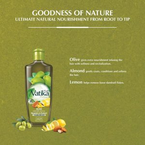 Vatika Natural Olive Enriched Hair Oil Nourish & Protect 300ml | www.AlbazaarMarket.com
