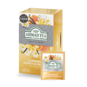 Ahmad Tea Camomile & Lemongrass - 20 Bags x 1.5g | Soothing Herbal Tea