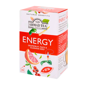 Ahmad Tea Energy - 20 Bags x 1.5g | Natural Energy Boost
