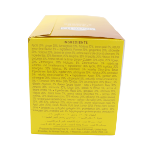Ahmad Tea Lemon & Ginger - 20 Bags x 2g | Revitalizing Herbal Tea