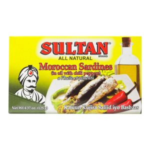 Sultan Moroccan Sardines in Oil with Chili Peppers 125g | www.AlbazaarMarket.com
