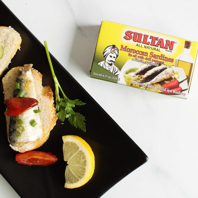 Sultan Moroccan Sardines in Oil with Chili Peppers 125g | www.AlbazaarMarket.com