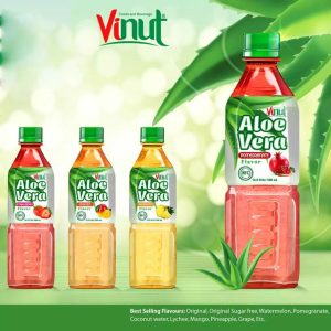 Aloe Vera Juice Pomegranate Flavor with Pulp 16.9 fl oz by Vinut | www.AlbazaarMarket.com