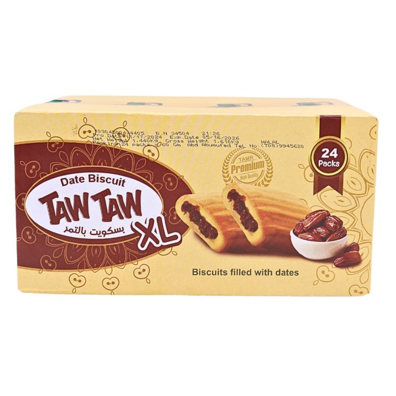 Taw Taw Date Biscuit XL 24 Pack X 60g | www.AlbazaarMarket.com