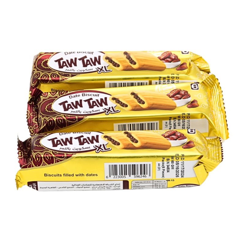 Taw Taw Date Biscuit XL 3 Pack X 60g | www.AlbazaarMarket.com