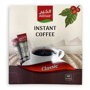 Alkhair Instant Classic Coffee 2g x 50 Sachets (100g) | www.AlbazaarMarket.com