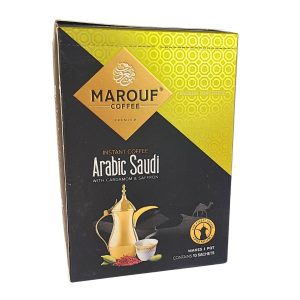 Marouf Instant Arabic Saudi Coffee with Cardamom & Saffron – 10 Sachets | www.AlbazaarMarket.com