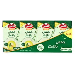 Kasih Hummus Spread with Thyme Zaatar 4 Pack – 4x135g | www.AlbazaarMarket.com