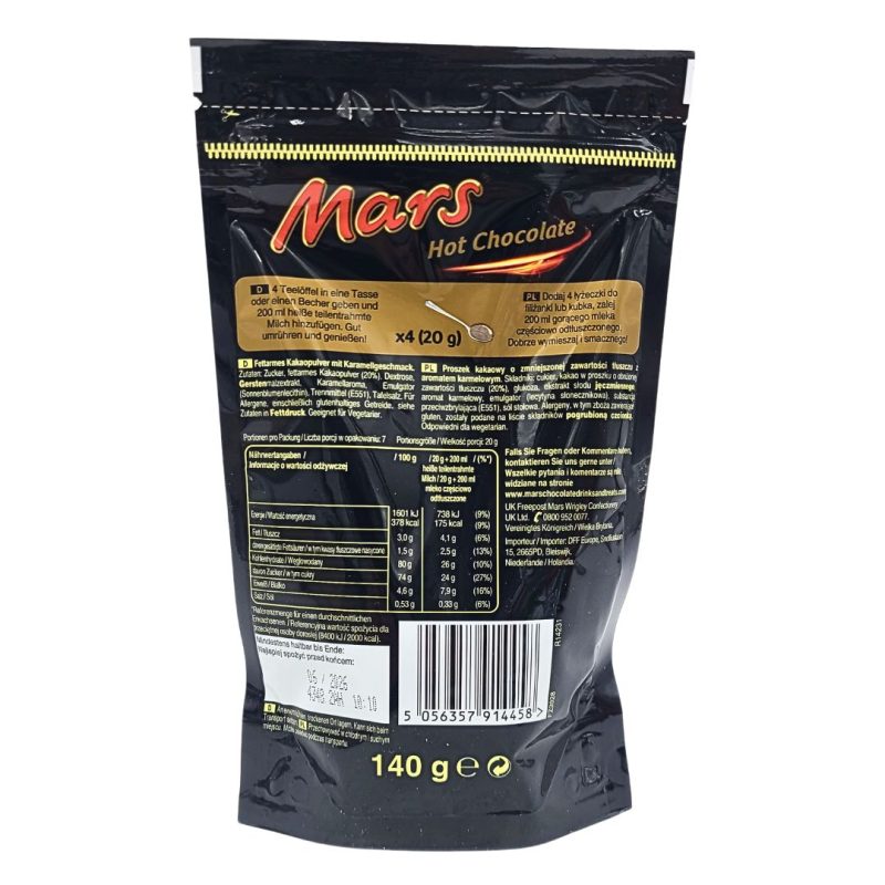 Mars Hot Chocolate 140g | www.AlbazaarMarket.com