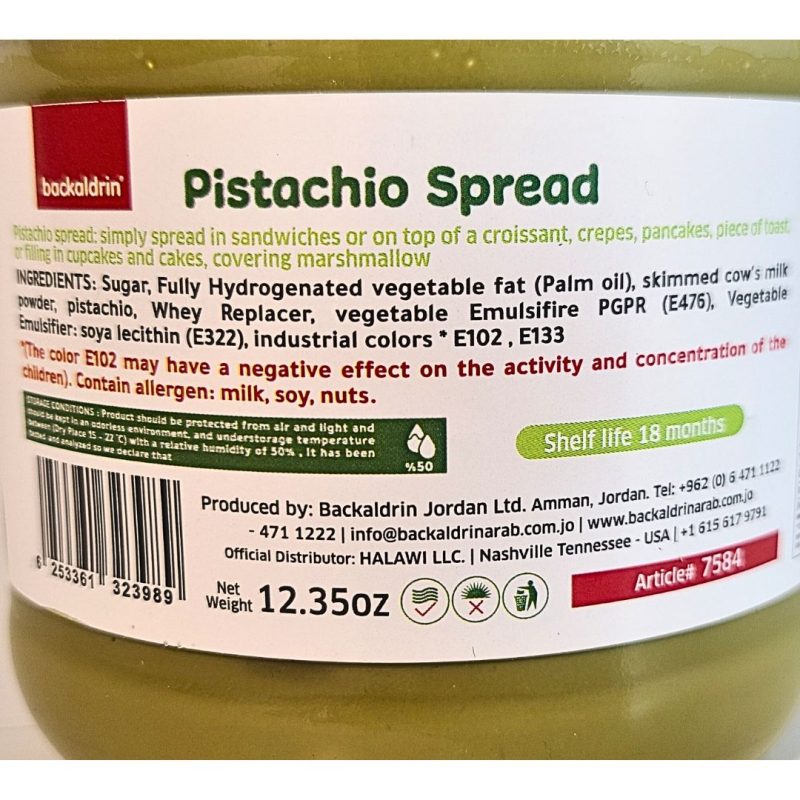 Pistachio Spread Dubai Chocolate 12.35 oz | www.AlbazaarMarket.com