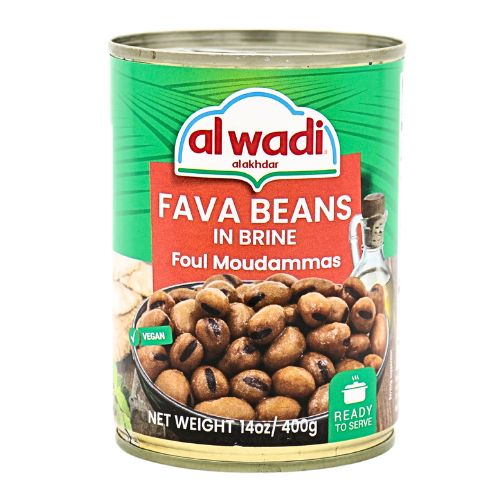 Al Wadi Fava Beans In Brine Foul Moudammas 14oz | www.AlbazaarMarket.com