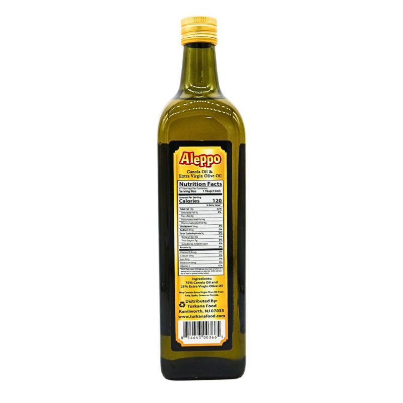 Aleppo Blend of Canola & Extra Virgin Olive Oil 33.8 fl oz | www.AlbazaarMarket.com