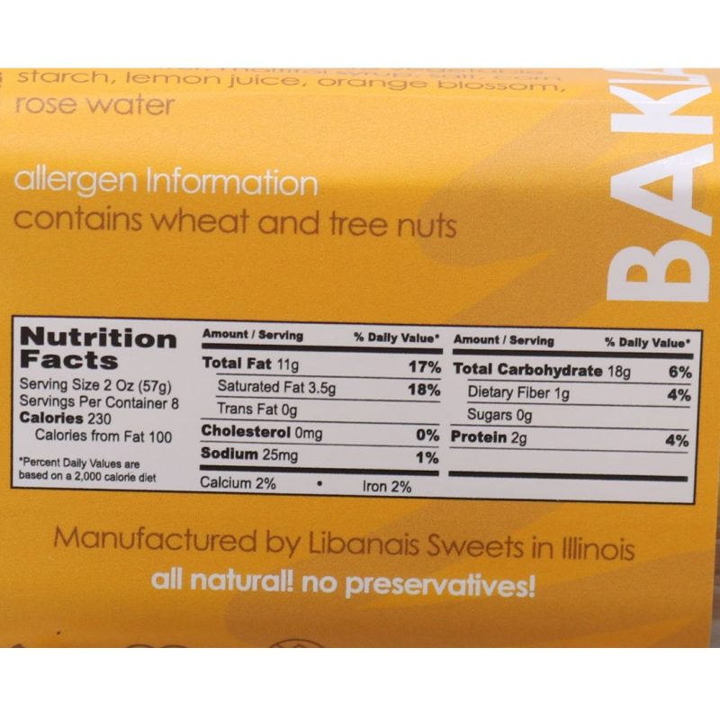 Sugar Free Assorted Baklava 16oz by Libanais Sweets | www.AlbazaarMarket.com
