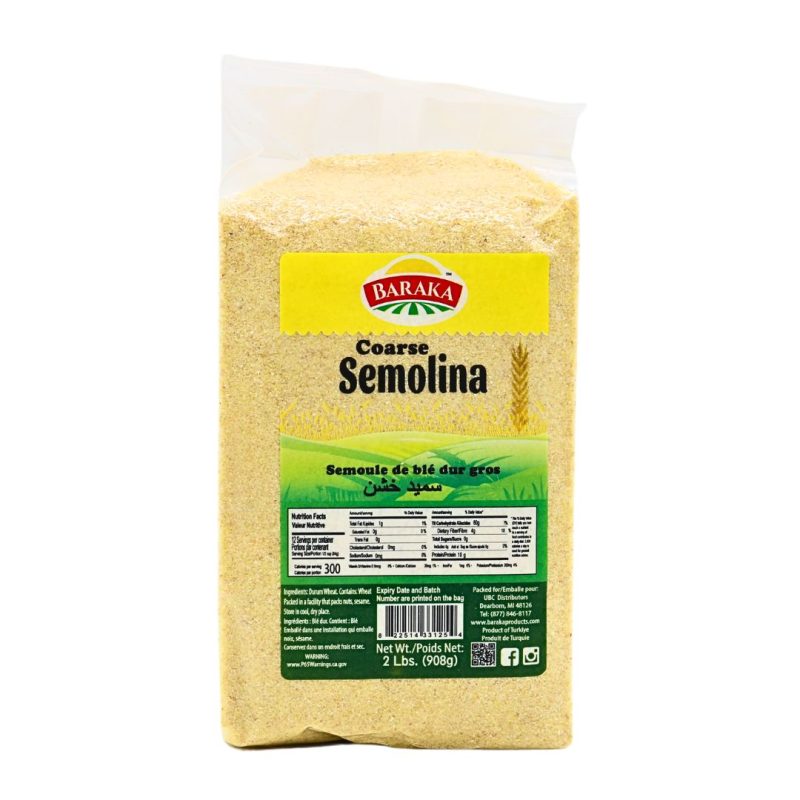 Baraka Coarse Semolina 2 lbs. | www.AlbazaarMarket.com