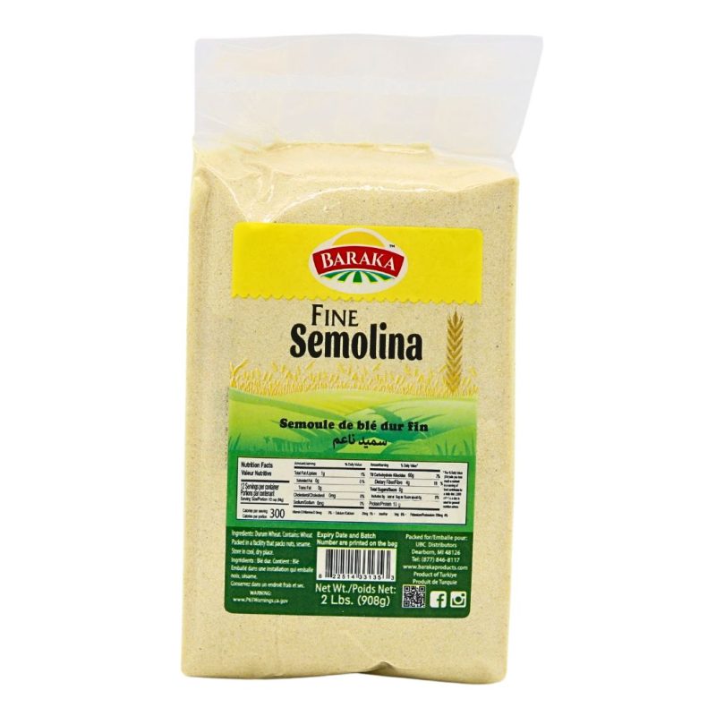 Baraka Fine Semolina 2 lbs. | www.AlbazaarMarket.com