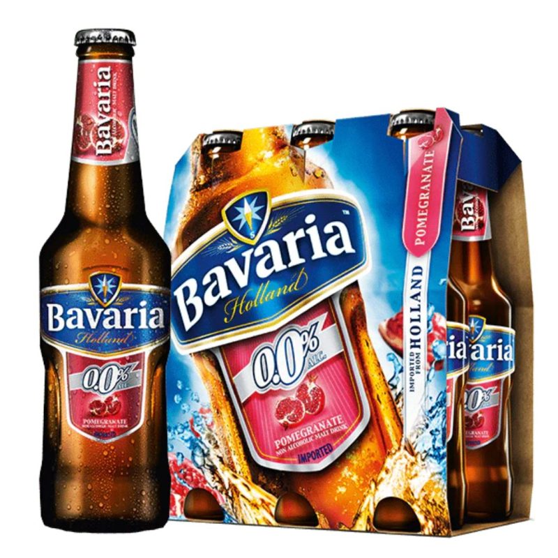 Bavaria Pomegranate Malt Non-Alcoholic Drink 6pk | www.AlbazaarMarket.com