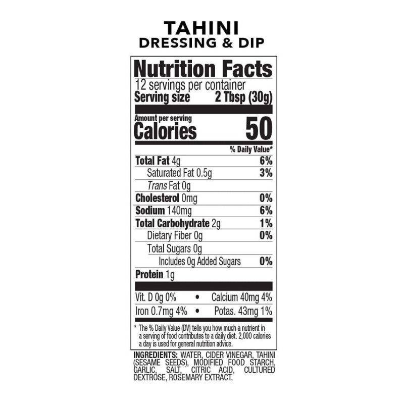 Teta Foods Tahini Dressing & Dip 12 oz | www.AlbazaarMarket.com