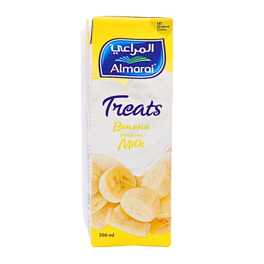 Almarai Treats Banana Milk 200ml Carton | Kids' Banana Milk | www.AlbazaarMarket.com