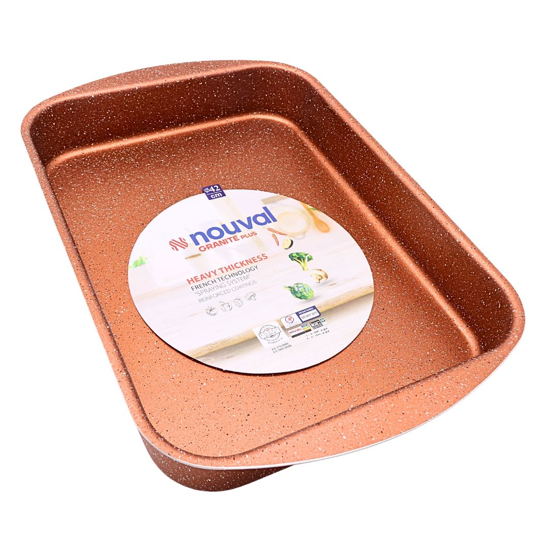 Nouval Nonstick Granite Long Bakeware Oven Tray 42cm | Non-Stick Rectangular Bakeware | www.AlbazaarMarket.com