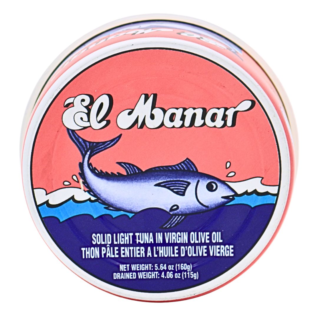 El Manar Solid Light Tuna in Virgin Olive Oil 162g | www.AlbazaarMarket.com