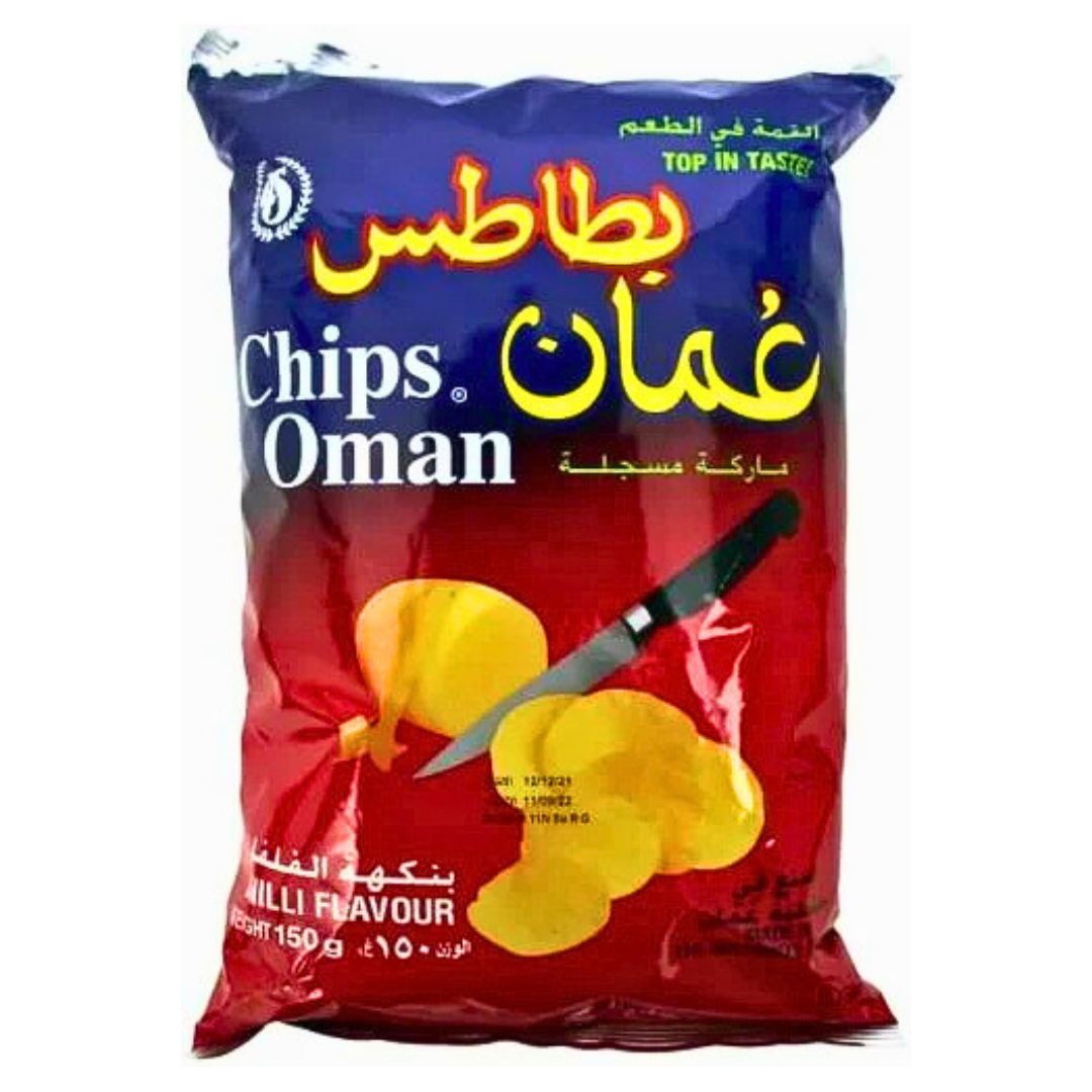Chips Oman Chili Flavor 150 g | www.AlbazaarMarket.com
