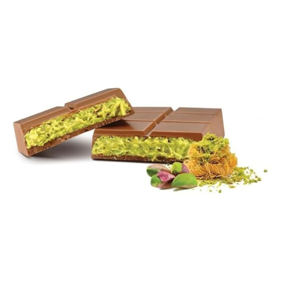King Dubai Chocolate Bar Kunafa & Pistachio Cream Filling 190 g | www.AlbazaarMarket.com